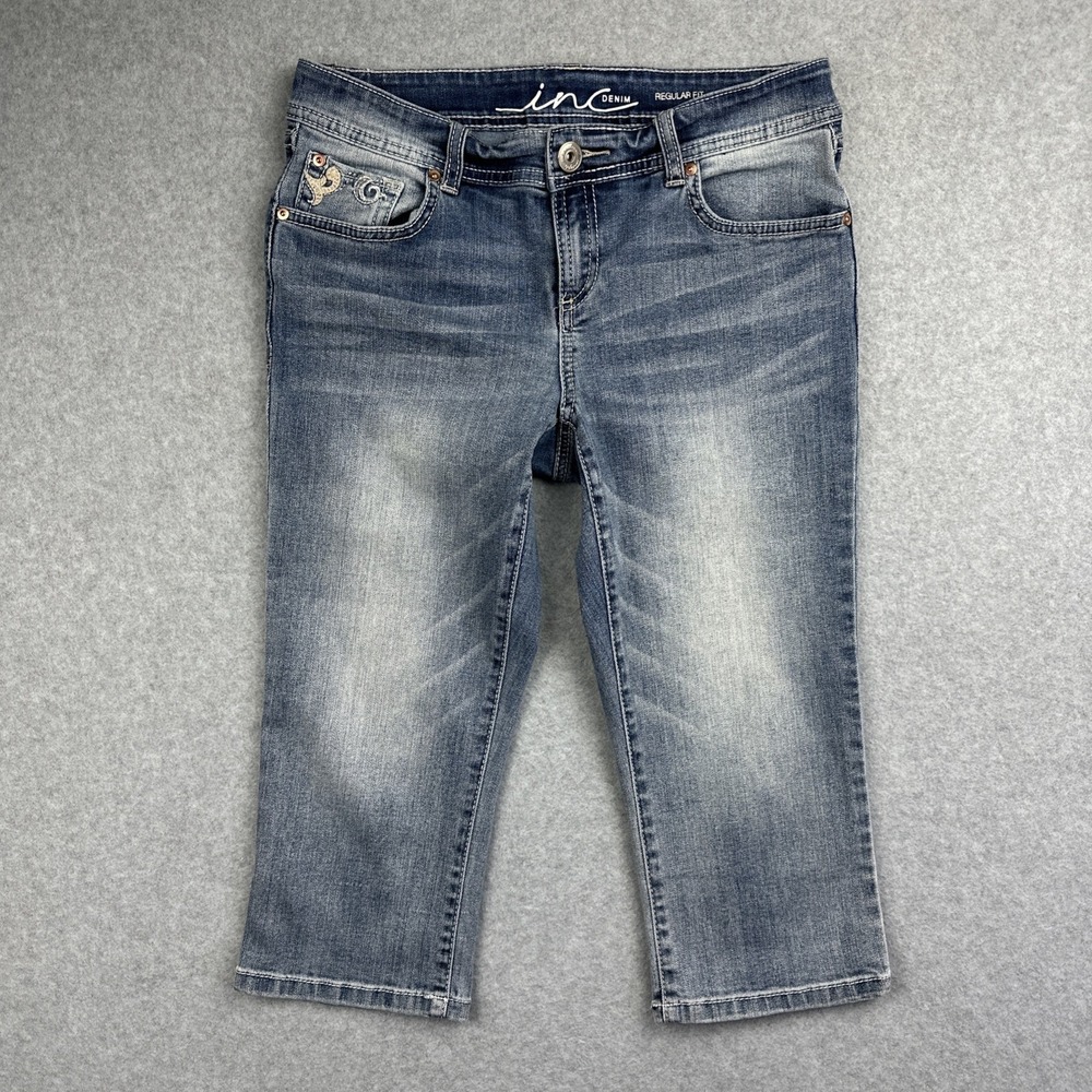 INC Denim Women's Regular Fit Capri Size 4‎